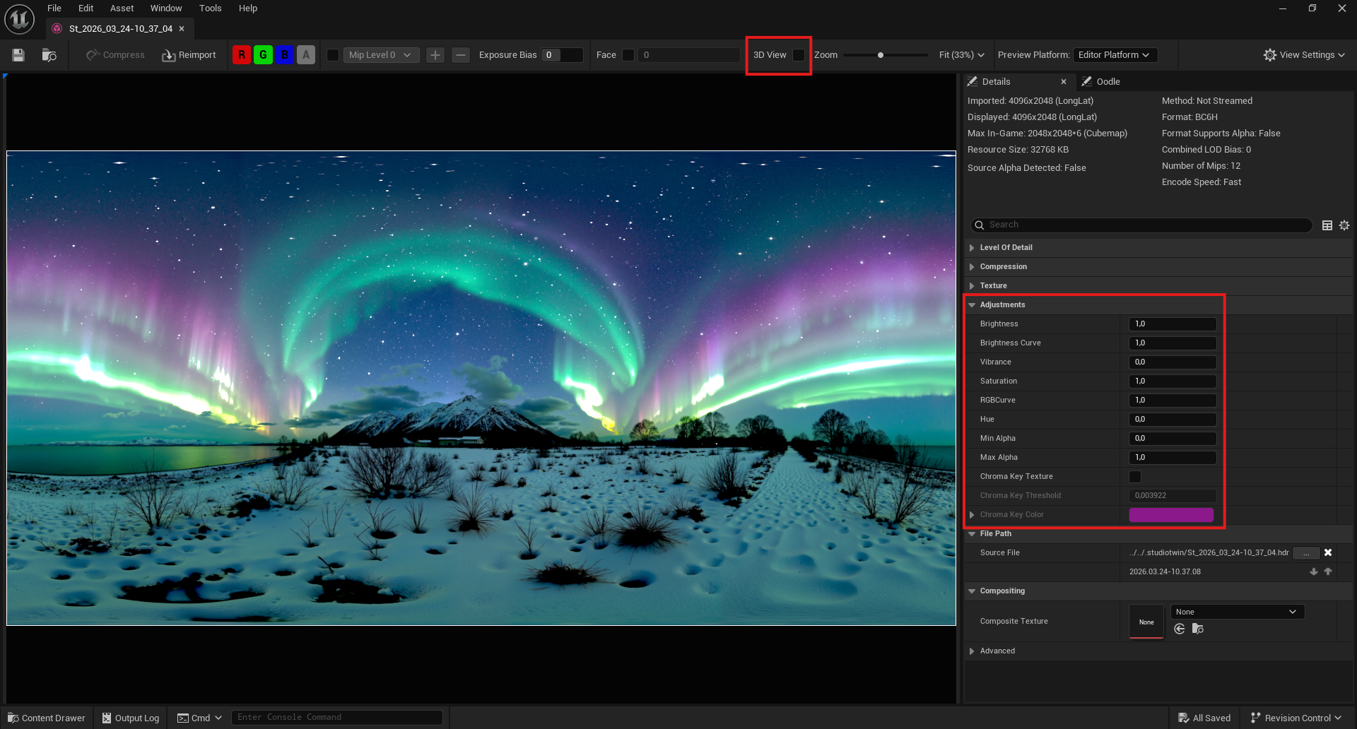 Edit results