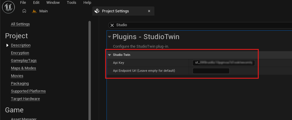 API Key Settings