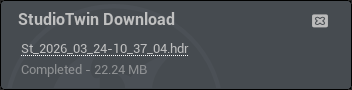 StudioTwin Notification widget